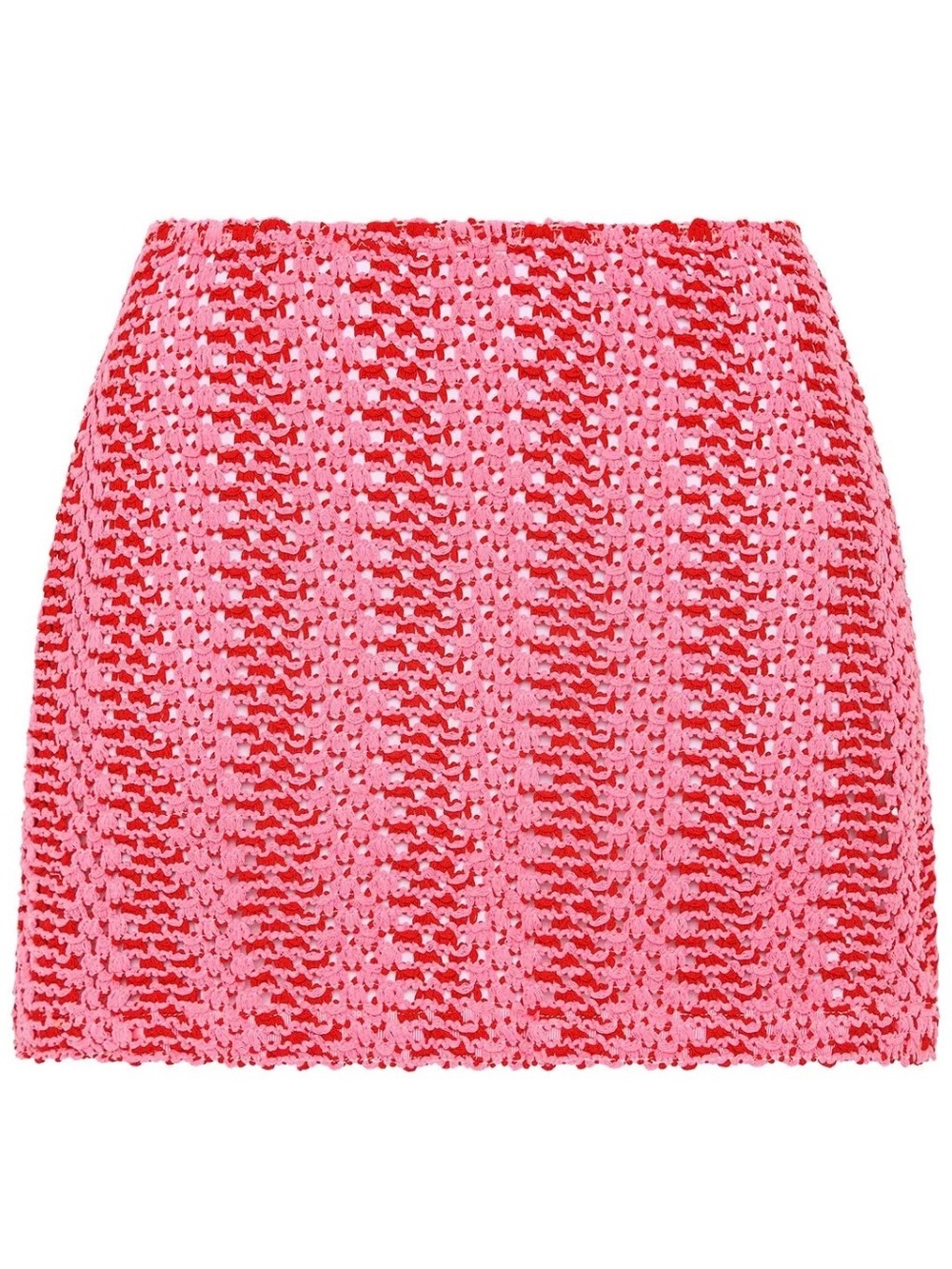 triangl swimwear Pink and Red Sequin Mini Skirt